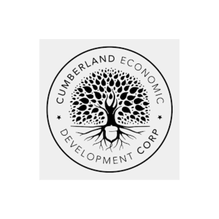 Cumberland Economic Development Corp logo featuring a tree with roots.