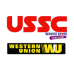 USSC Service Store with Western Union logo.